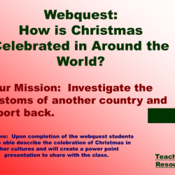 Christmas around the world webquest