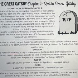 The great gatsby questions chapter 6