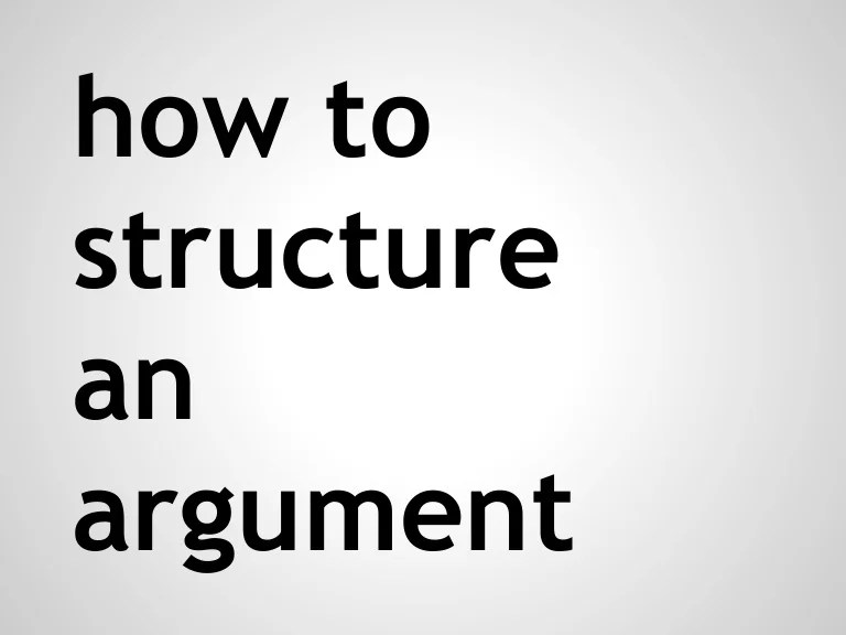 The structure of argument 10th edition