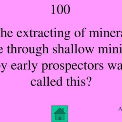 Early prospectors would extract shallow deposits of ore by