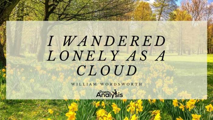 Poetic devices in i wandered lonely as a cloud